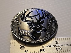DEER HUNTING BUCK HUNTER Metal Belt Buckle
