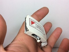 NABISCO BRANDS INC ADVERTISING WHITE w OLD RED LOGO SLIP BELT BUCKLE MADE IN USA