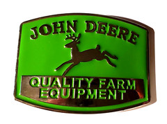 JOHN DEERE QUALITY FARM EQUIPMENT Belt Buckle, NEW RARE Not Made Anymore!