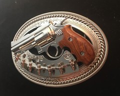 (MADE BY ORDER) BUCKLE HANDMADE STAINLESS STEEL WESTERN STYLE GUN SMITH.38 #3