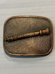 SECOROC Brass Belt Buckle Vintage Mining & Oil Field, 1980&rsquo;s/90&rsquo;s