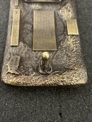 Belt Buckle WWII Eagle Crest Emblem Limited Edition American Blue & Red enamel