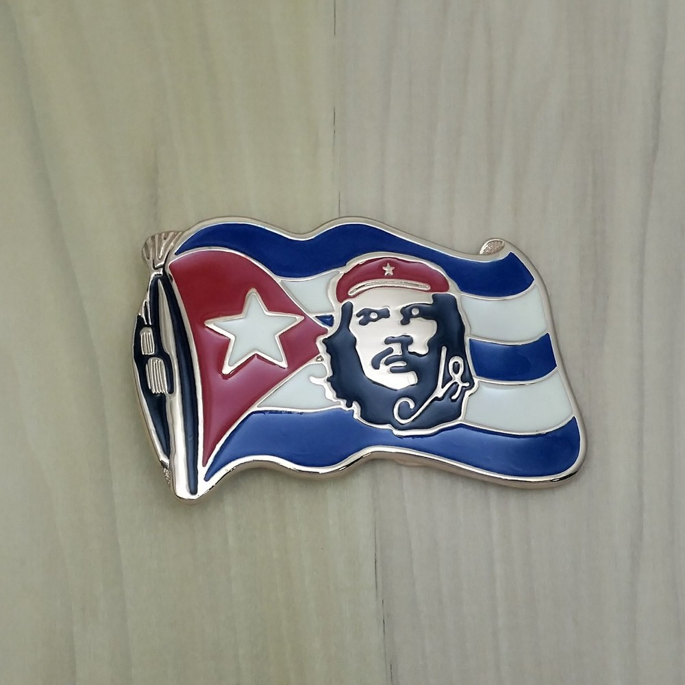 NEW! CUBAN FLAG CHE GUEVARA METAL BELT BUCKLE HEBILLA BANDERA CUBANA #143
