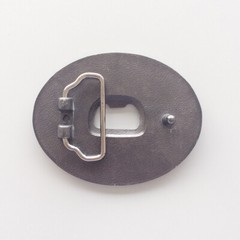 Vintage Style Oval Black Enamel Got Beer Bottle Opener Belt Buckle