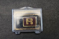 Buckle X-Change X Change Exchange Belt Buckle Insert Initial Letter R Buxton Co