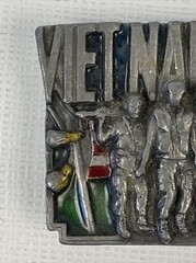 Vietnam Veteran Belt Buckle Enamel 1983 Bergamot Made In USA Preowned