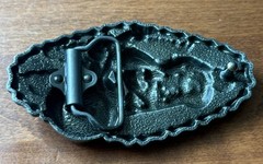 Motorcycle Belt Buckle Western Cowboy Motorcyclist Stunning
