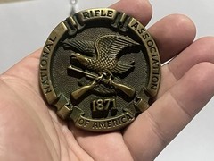 Vintage Brass Belt Buckle 1978 NRA National Rifle Association Of America 1871