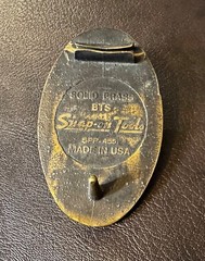 Vintage Snap-On Belt Buckle Solid Brass Model BTS SPP-455 Made in USA
