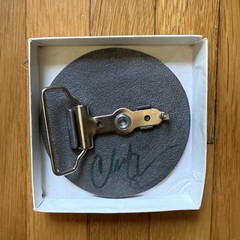 Rare and signed Coheed and Cambria Metal Belt Buckle. Read description