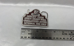 Adult Sexy FUN Novelty Belt Buckle INSERT COIN UNZIP Great American Buckle 1979