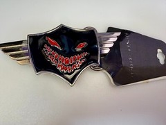 DISTURBED Creepy Face American Heavy Metal Band Logo 2009 Bravado Belt Buckle