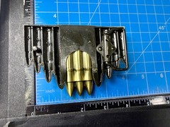 Bullet Rifle Rounds Skull Crossbones Lighter (Not Working) Large Belt Buckle