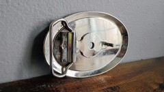 Ford Ranger Belt Buckle Red White Blue Enamel Fill Silver Tone