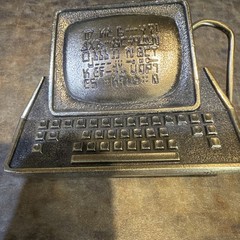 Great American Vintage Bronze Computer Belt Buckle Interchangeable No. 860