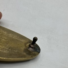 Vintage Case XX Brass Belt Buckle Baron Pocket Knife Oval