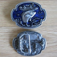 Fishing belt buckle (choice designs)