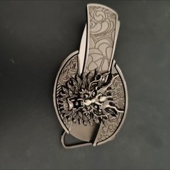 Fashionable smooth buckle men&rsquo;s belt buckle head with needle buckle trend