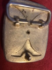 Men&rsquo;s agate and metal belt buckle