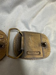 Vintage Indiana Medal Craft Lot of 2 Buckles – Polar Bear and Doe and Buck AS IS