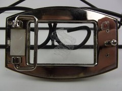 New Belt Buckle Fashion ROCAWEAR RW Light Up Gold Tone Chrome Rhinestones