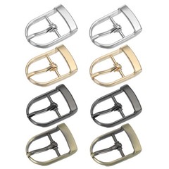 8Pcs 0.8&Prime; Single Prong Belt Buckle Roller Buckle Black/Silver/Light Gold/Brown