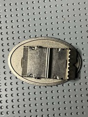 Brazil Flag Oval Belt Buckle Enamel Silver Tone Metal 4&Prime; x 2.75&Prime; Men Women