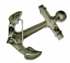 Anchor Belt Buckle Silver Metal Fashion Gothic Tattoo Halloween Party Costme New