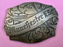 Manchester ESC Clothing Company Vintage Silver Color Belt Buckle