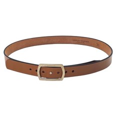Wiley Brothers and Ledbury Men&rsquo;s Leather Belt Size 36 Camel Brown White Bronze