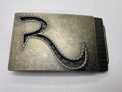 Rock & Republic R Logo America Jeans Brand Advertising Promotional Belt Buckle