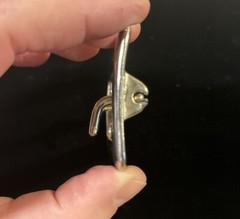 Vintage Chrome Plated 2.25” Double Prong Duty Belt Buckle