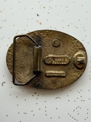 Vintage 1975 Adezy Denver Marijuana Leaf Brass Belt Buckle Brass Cannabis Weed