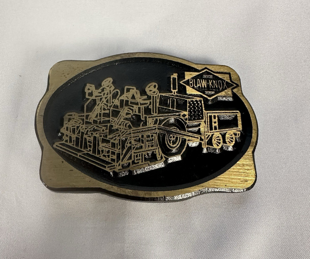 Vintage Dynabuckle Blaw Knox Paver Brass Belt Buckle Industrial USA Made #1151