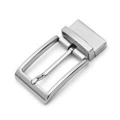 New Reversible Belt Buckle Replacement Pin Buckle Rectangular Silver US