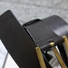GUCCI Pre-Owned Leather Belt Gold Hardware Brown