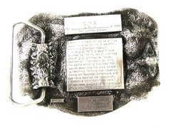 Ellsworth Cowtown Festival Belt Buckle & Papers By PRAIRIE ENTERPRISES