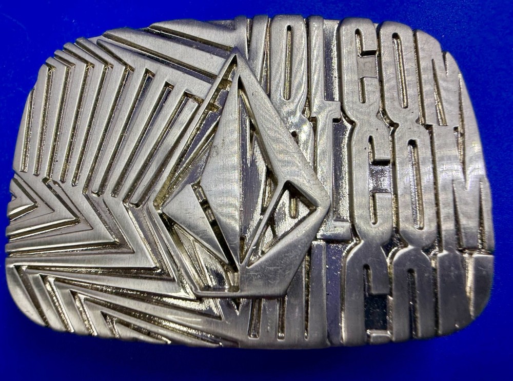 Volcom Skateboard Surfer Board Sports Apparel Advertising Promo 90s Belt Buckle