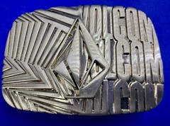 Volcom Skateboard Surfer Board Sports Apparel Advertising Promo 90s Belt Buckle