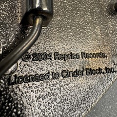2004 Reprise Records Grenade Heart Belt Buckle Licensed Cinder Block Inc