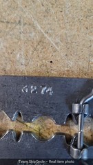 Vintage Super Sharp Razor Blade Belt Buckle 1974 Brass Tone Biker Rockab G2U