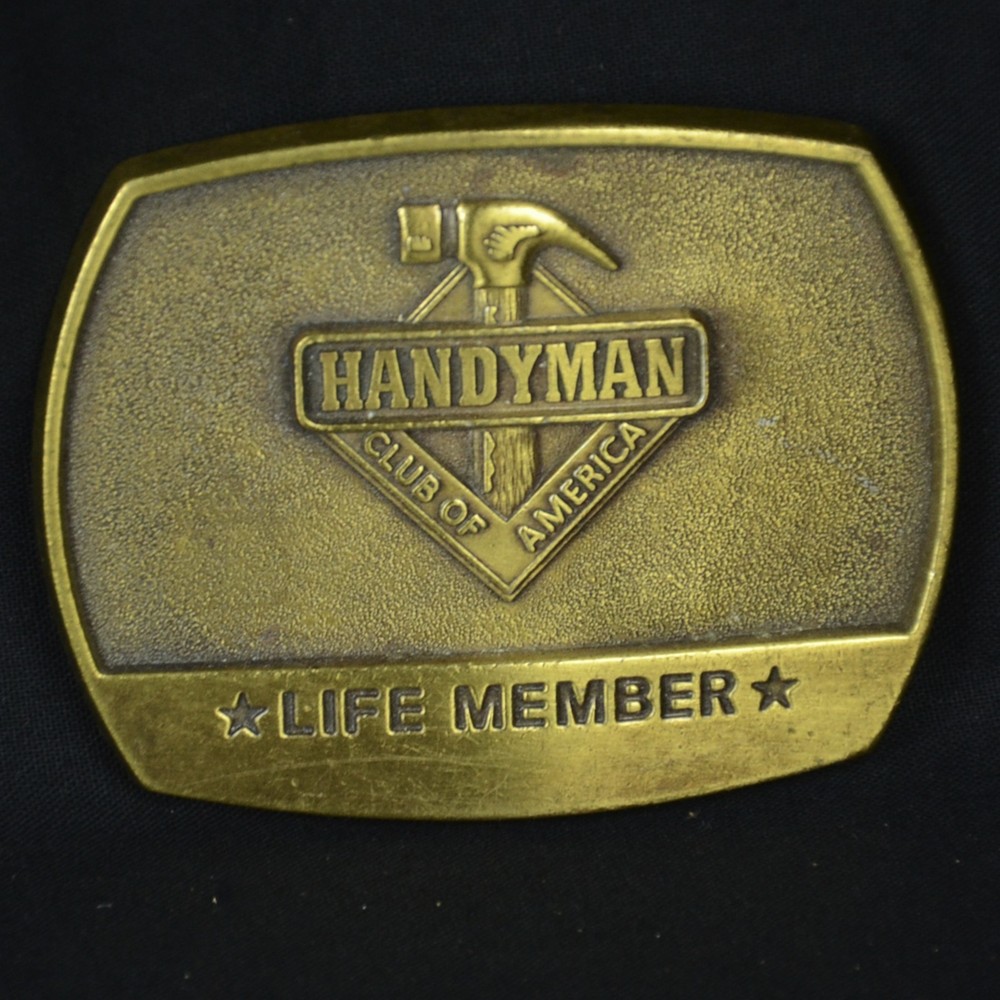 BRASS HANDYMAN CLUB OF AMERICA BELT BUCKLE 1996