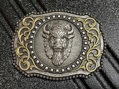 Nocona Buffalo Head Belt Buckle / Mens NWOT