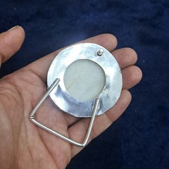 Handmade Belt Buckle Natural Scolecite Gemstone Western Belt Buckle For Men
