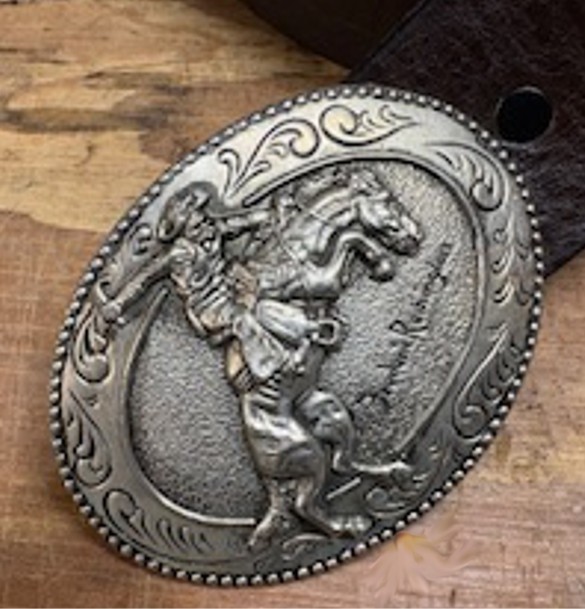 Frederic Remington Art Museum The « Broncho » (sic Bronco) Buster Belt Buckle