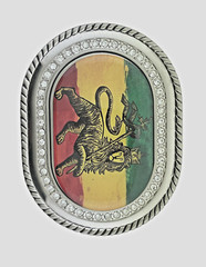 Reggae Rasta Belt Buckles Rastafarian Dub Music Culture Lion Judah Silver Bling