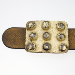 Studded Octopus Suction Cup Bubbles Belt Buckle Gold Interchangeable Buckle GS5114