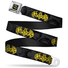 Buckle-Down Men&rsquo;s Seatbelt Belt Batman Kids, Multicolor, 1.0&Prime; Wide-20-36 Inches