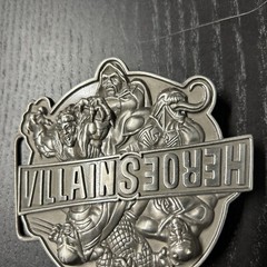 Heroes Villains Belt Buckle Marvel 2009 Reversible Up Down Nice! Captain America