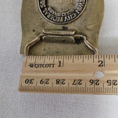 Belt Buckle – 1980 Twin City Federal #LE-1894 « Minnesota Voyageur » brass